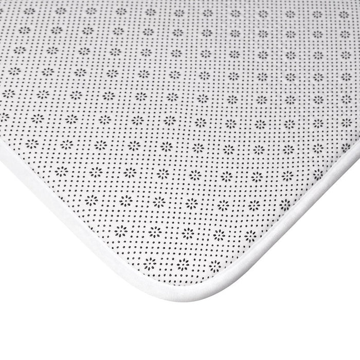 Purple & Gray Palm Leaves Memory Foam Mat - MAT135