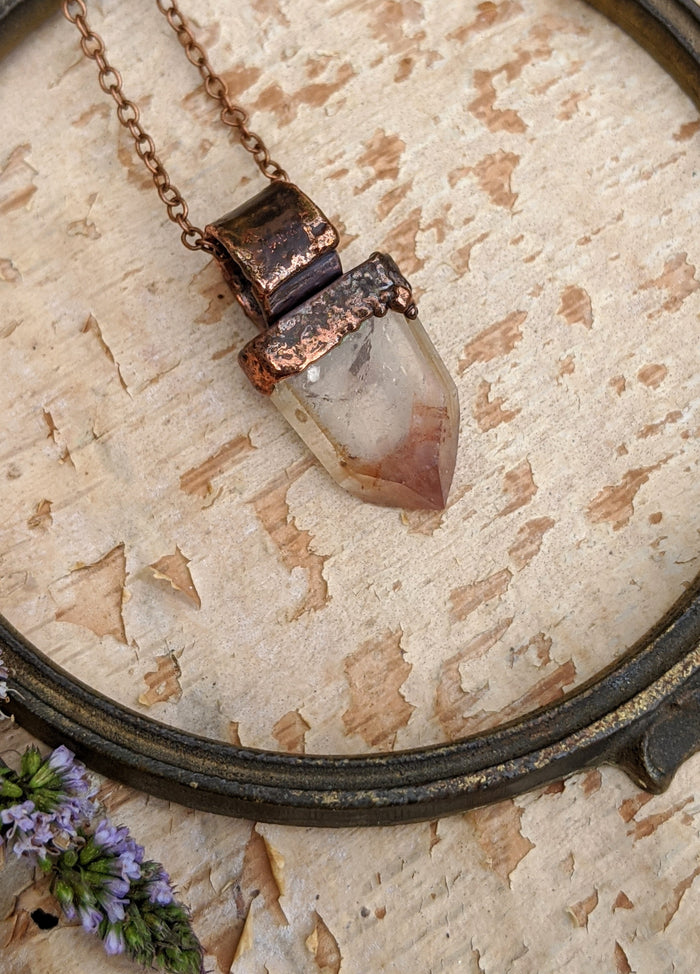 Quartz Point Electroformed Necklace - #8 - Minxes' Trinkets