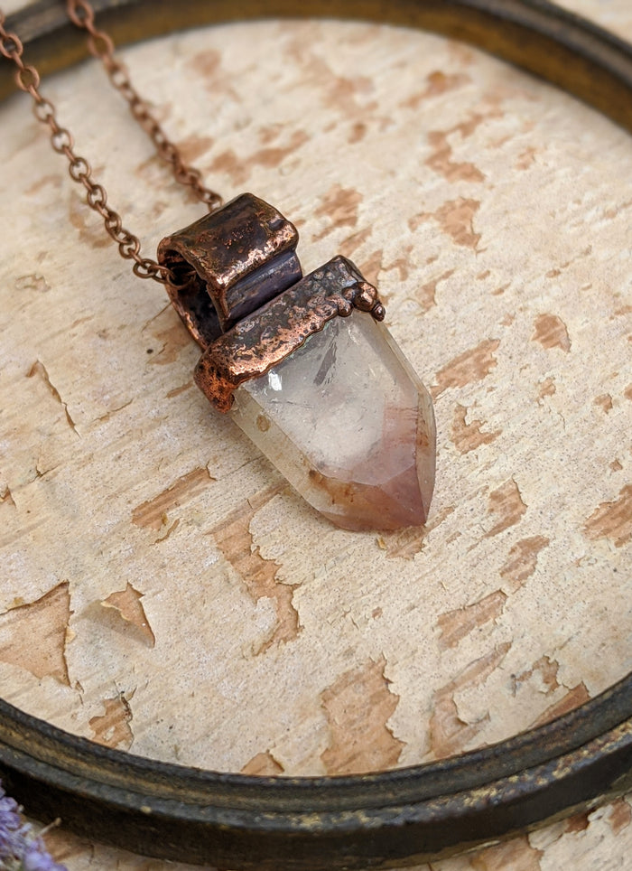 Quartz Point Electroformed Necklace - #8 - Minxes' Trinkets