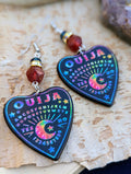 Rainbow Ouija Planchette Earrings - Minxes' Trinkets