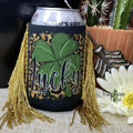 Regular Cheetah Lucky Clover Fringe Koozie - Koozie