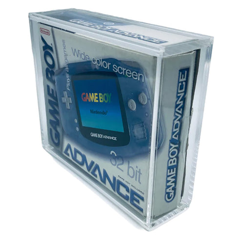 Acrylic Case for GAME BOY ADVANCE Video Game Console Box 4mm thick, UV & Slide Bottom on The Pop Protector Guide by Display Geek