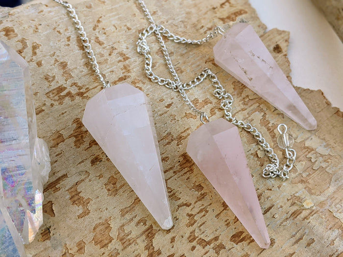 Rose Quartz Divination Pendulum