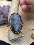 Size 8.5 Hypersthene Electroformed Ring