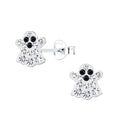 Sterling Silver Ghost Ear Studs