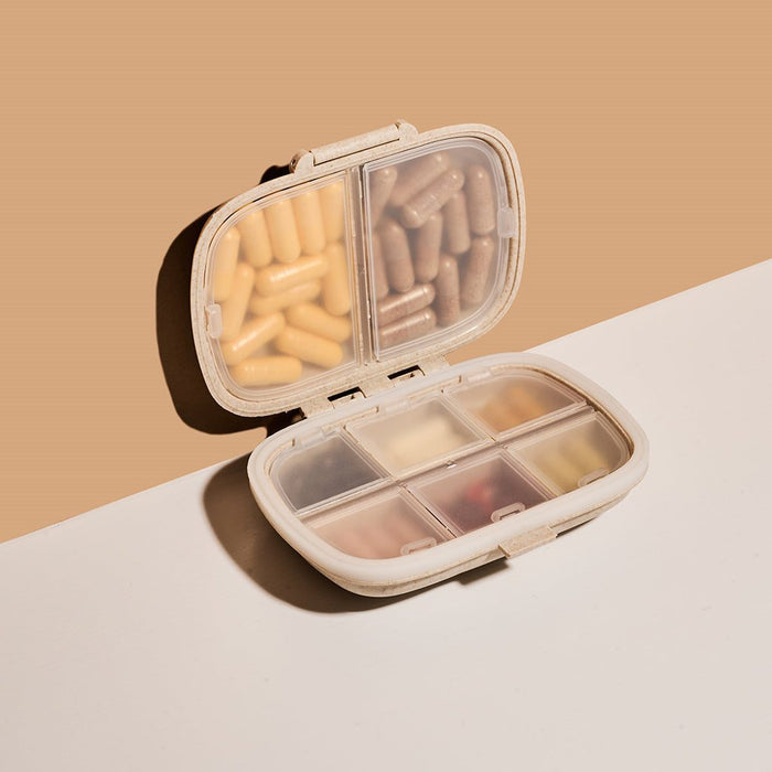 Tan Supplement Container