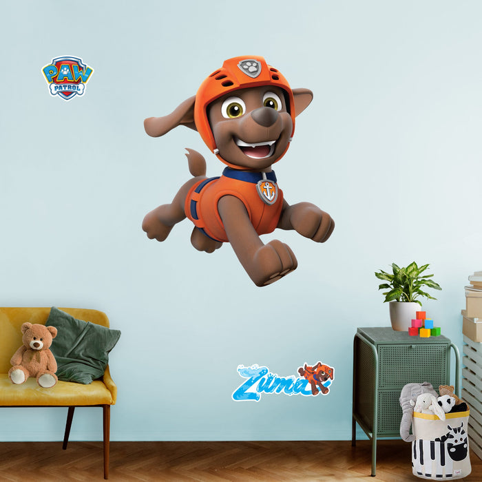 Zuma - Paw Patrol - RealBig Collection - Official Nickelodeon - Reusable Vinyl Wall Decals